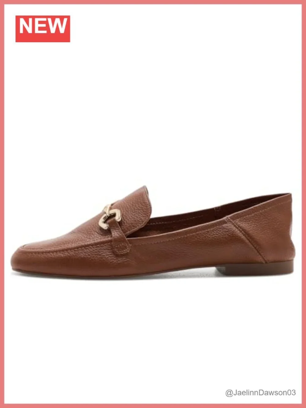 Women's Leather Loafers Slip-On Flat Round Toe